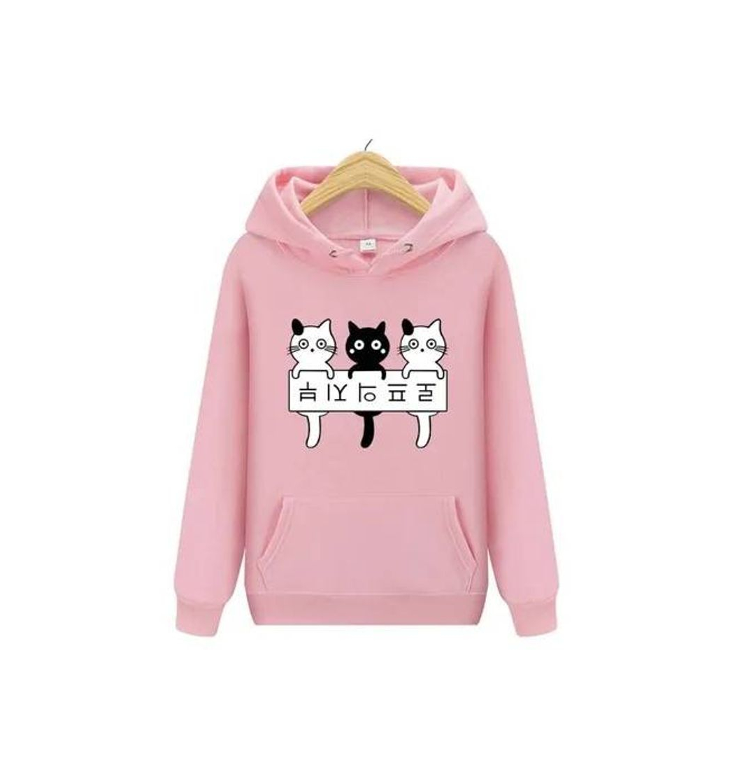 Moda Blusa Moletom Gatos Cat Fofo Anime Casaco Diversas Cores