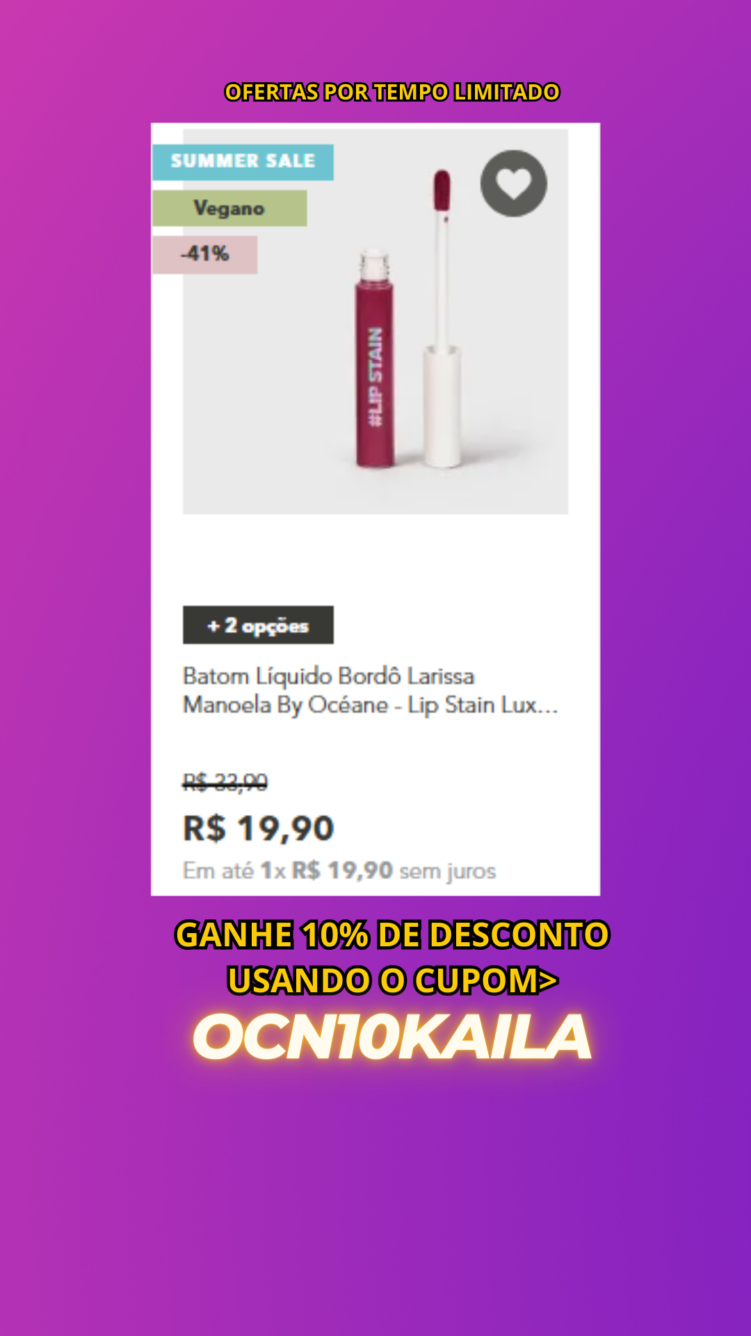 Social Batom líquido oceane 