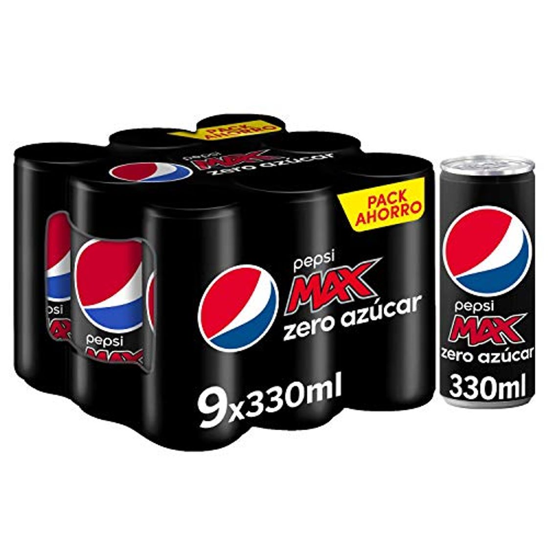 Product Pepsi Max Zero - Bebida Refrescante sin azúcar, lata 33 cl