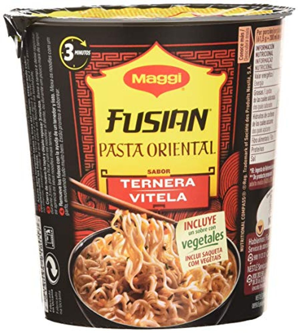 Producto Maggi Fusian Pasta Oriental Noodles Sabor Ternera - Fideos Orientales, Pack of