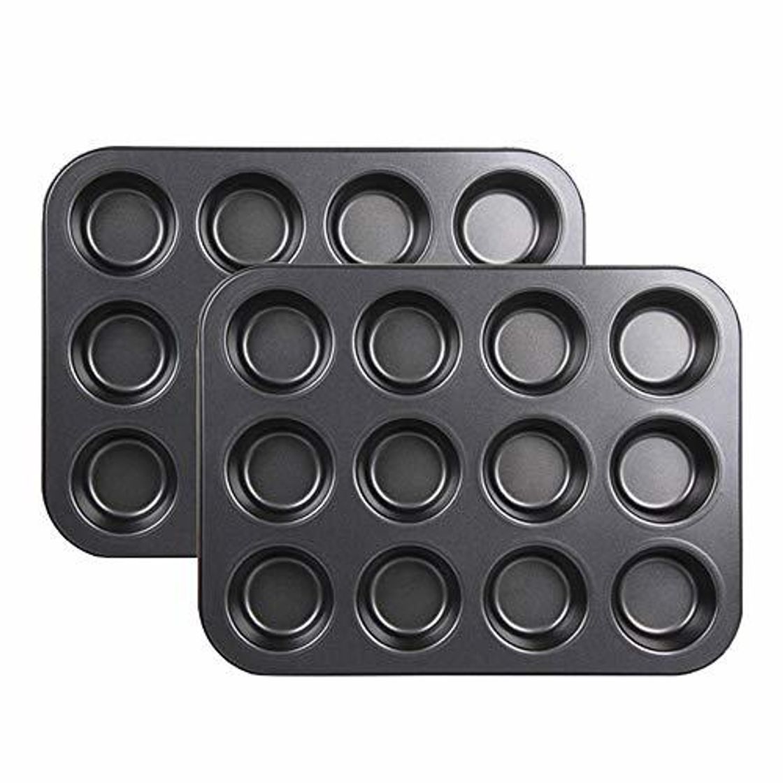 Social 2 moldes para horno con 12 agujeros para cupcakes