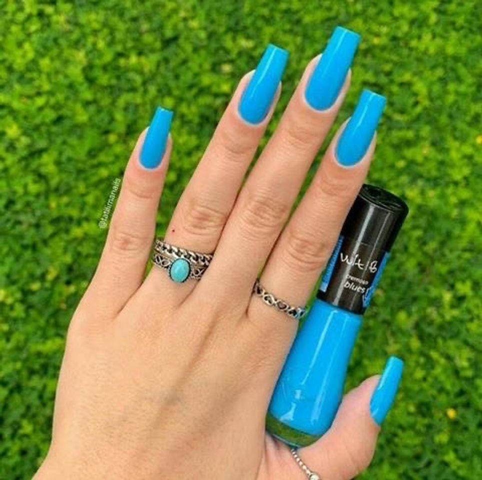 Fashion esmalte azul. 💙