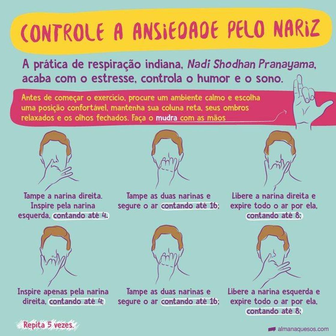 Moda Como controlar a ansiedade pelo nariz