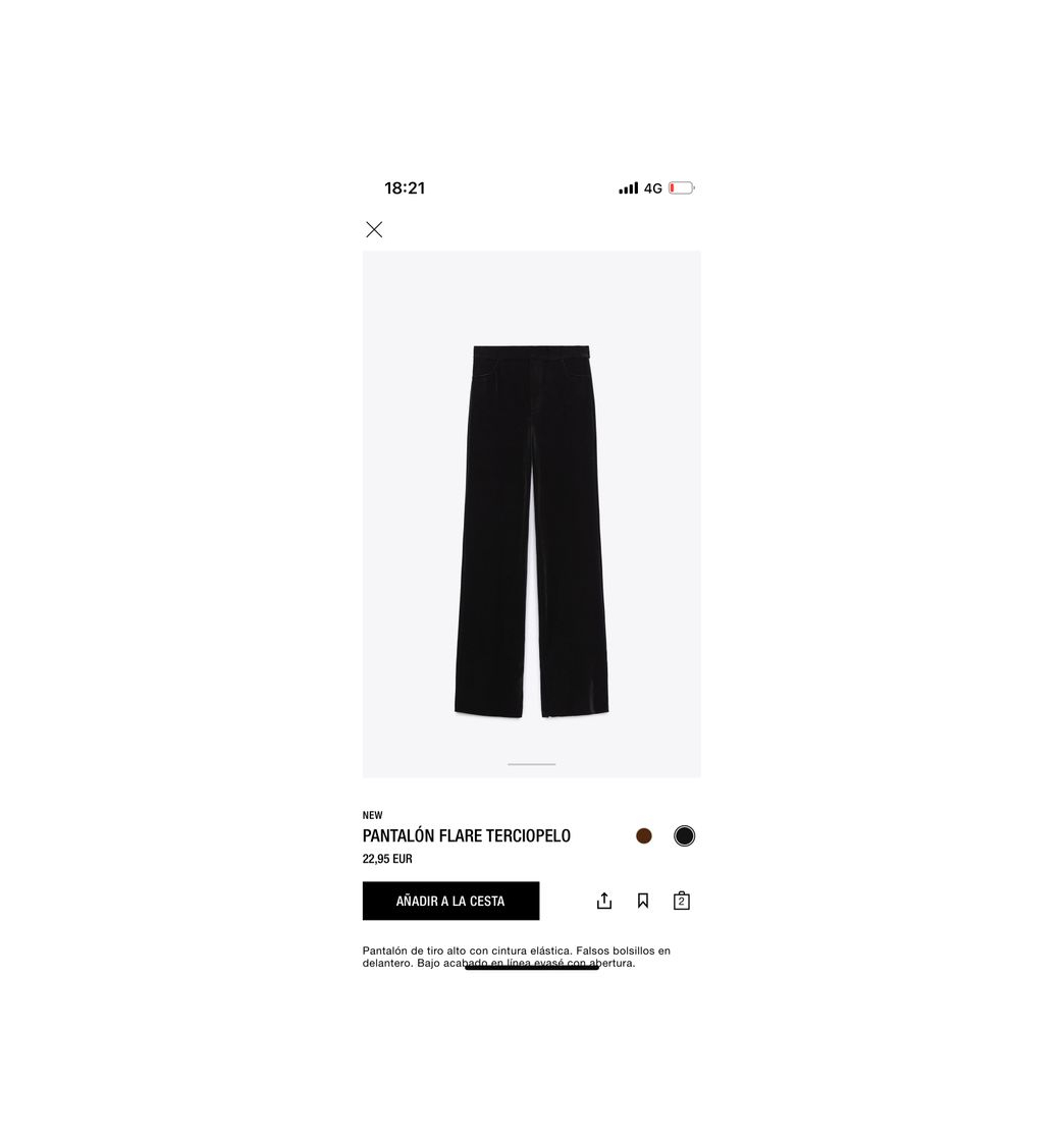 Moda FLARED VELVET PANTS