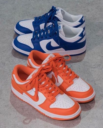 Blue and Orange Sneakers 