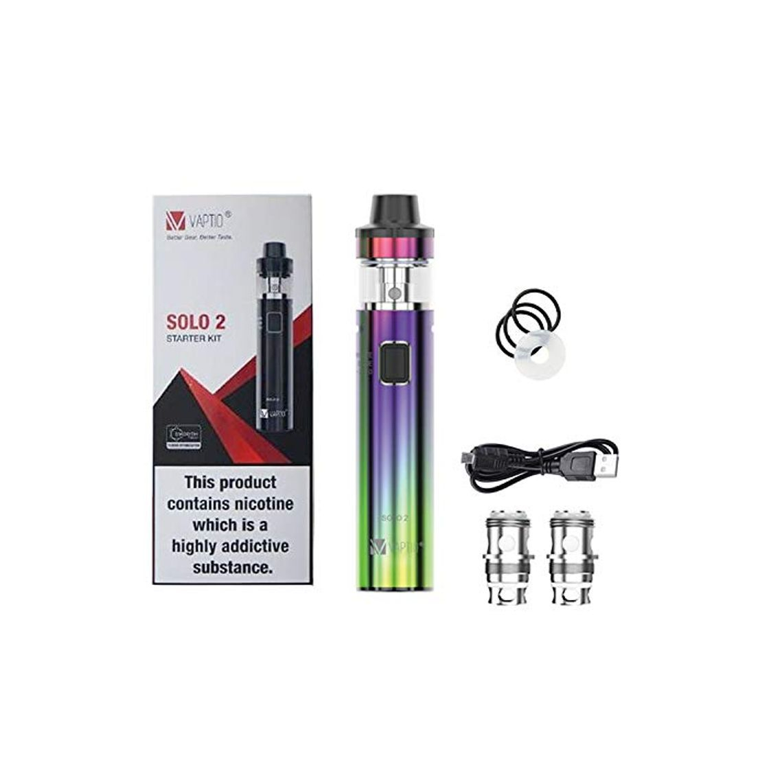 Producto Vape Pen Starter Kit Vaptio Solo 2 KIT con 3000mAh Batería 2.0ml