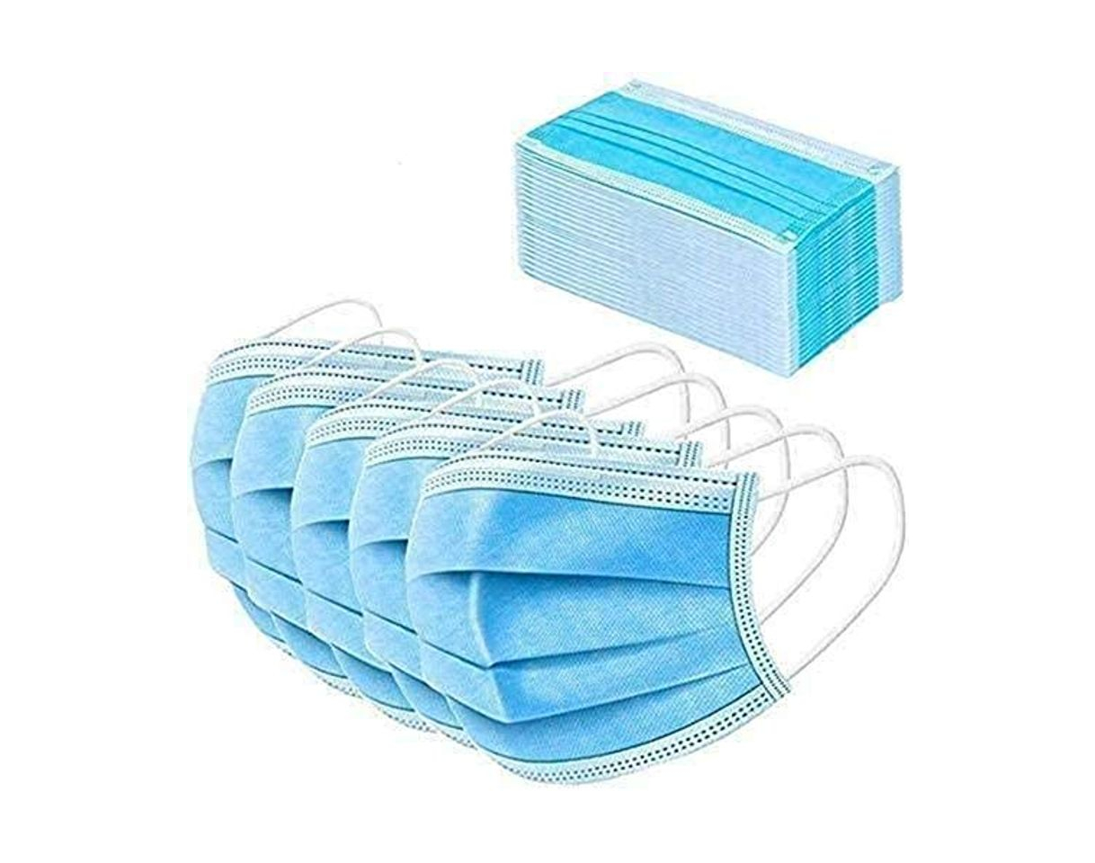 Producto ARMES 50PCS, azul, tela no tejida de tres capas, salud