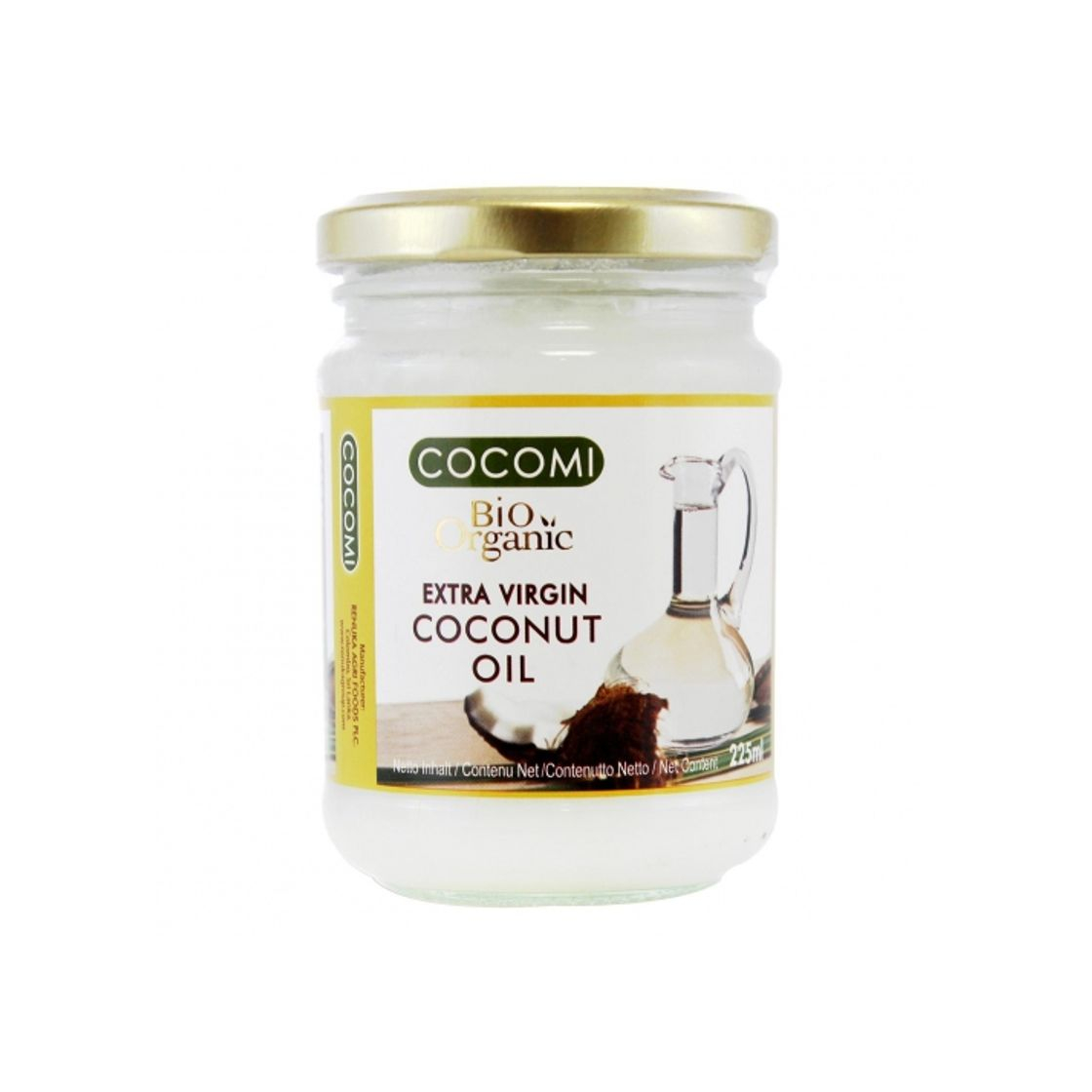 Productos Aceite de coco virgen extra ecológico Cocomi tarro 225 ml