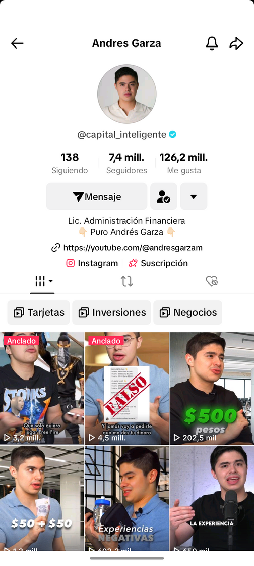 Moda Capital Inteligente - Tik Tok