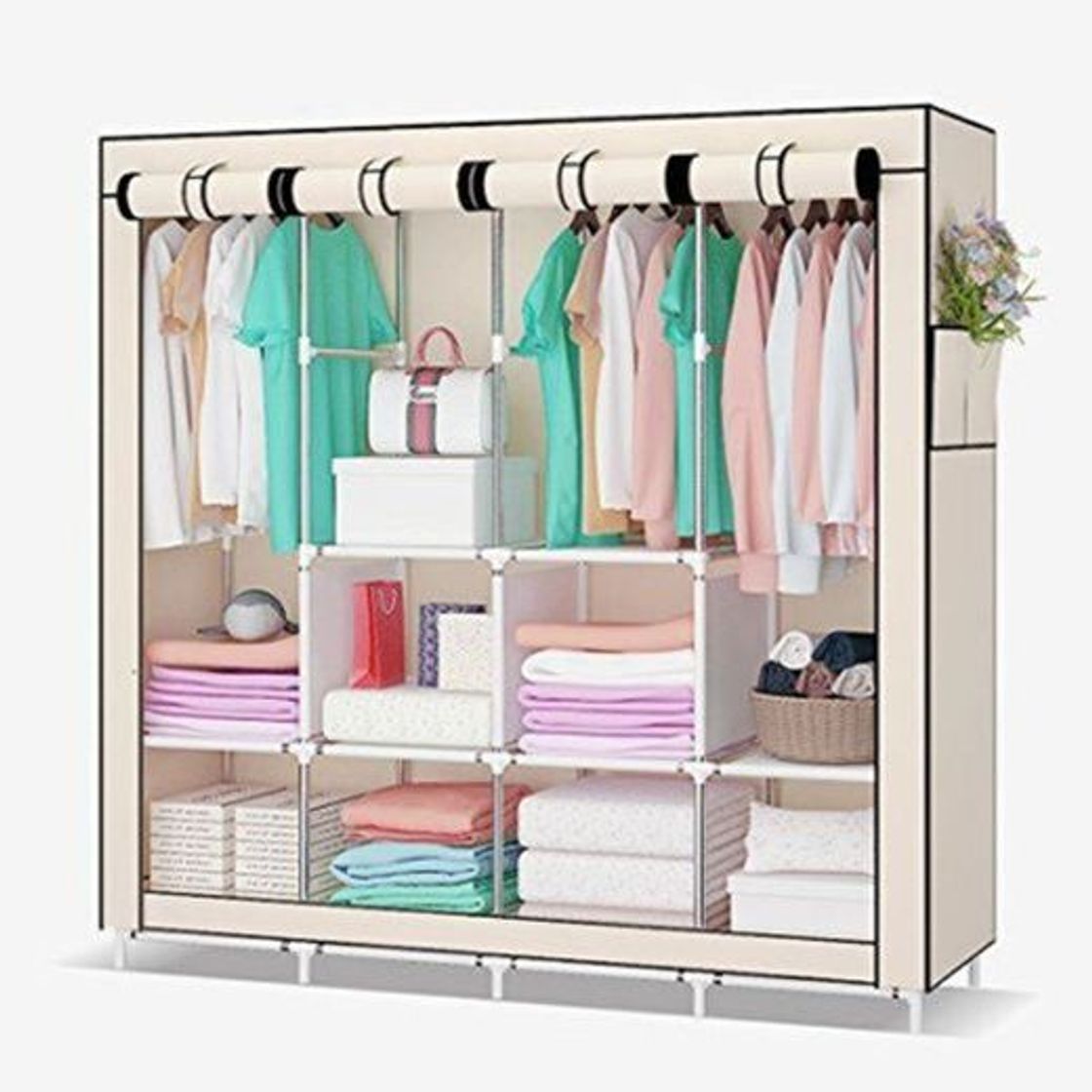 Producto UDEAR Armario de Ropa de Tela y Tubo Metal para Ropa Organizador