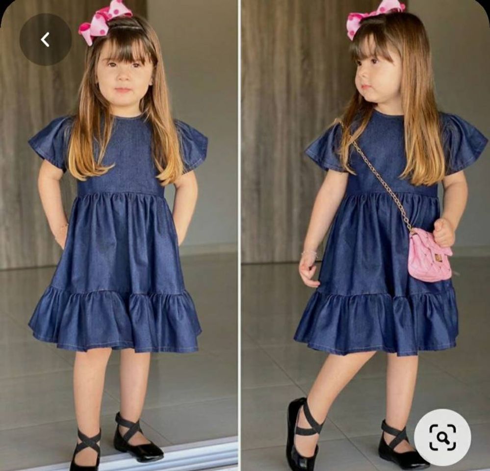 Fashion Vestido feminino infantil 