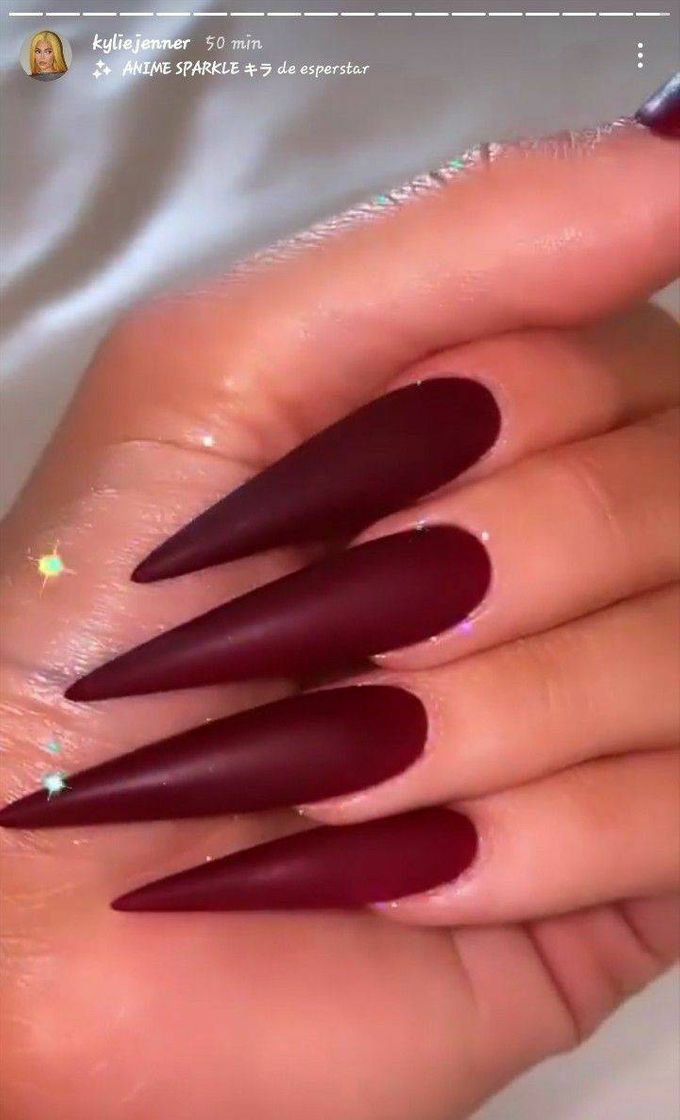 Moda Inspirações de unhas Kyllie Jenner 