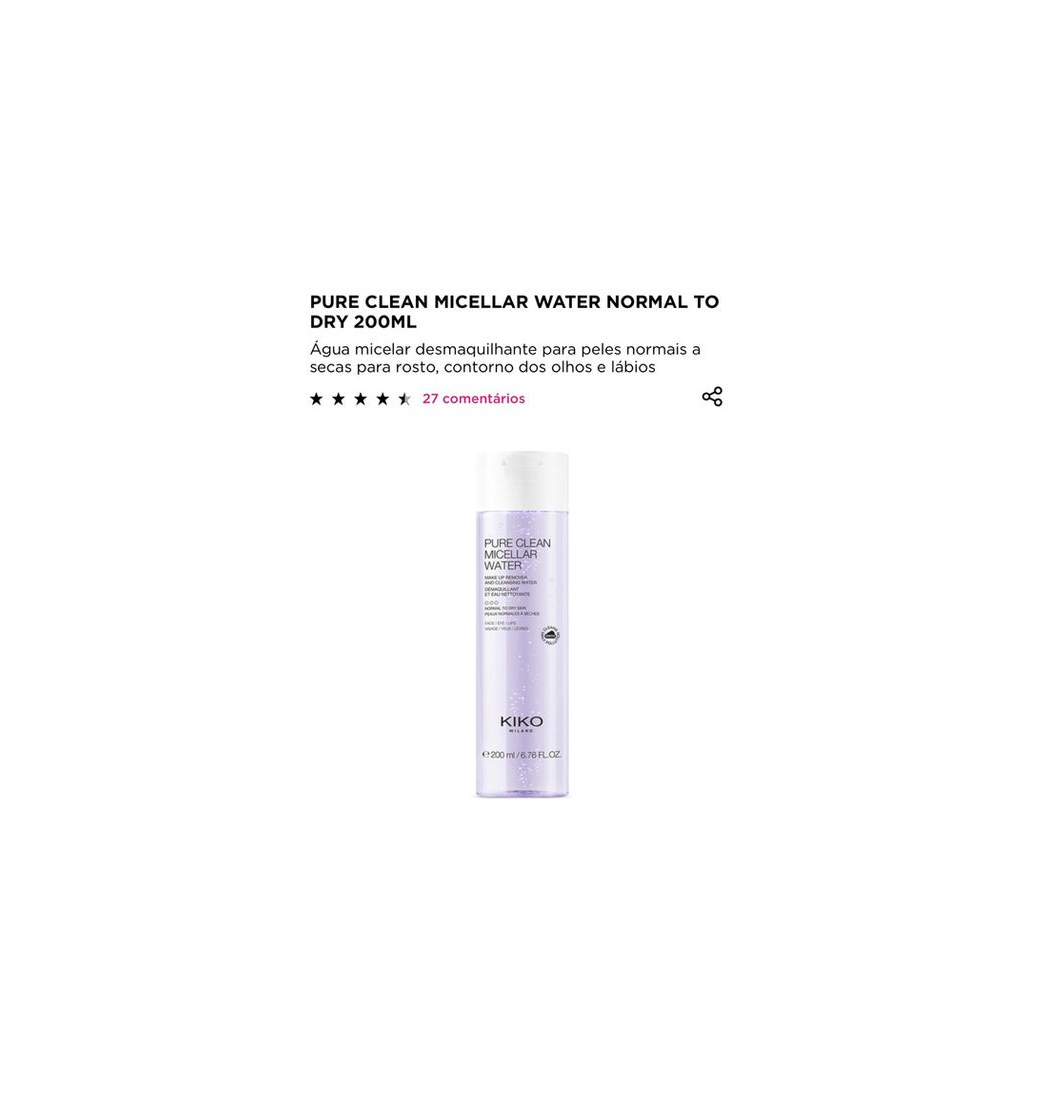 Products PURE CLEAN MICELLAR WATER NORMAL