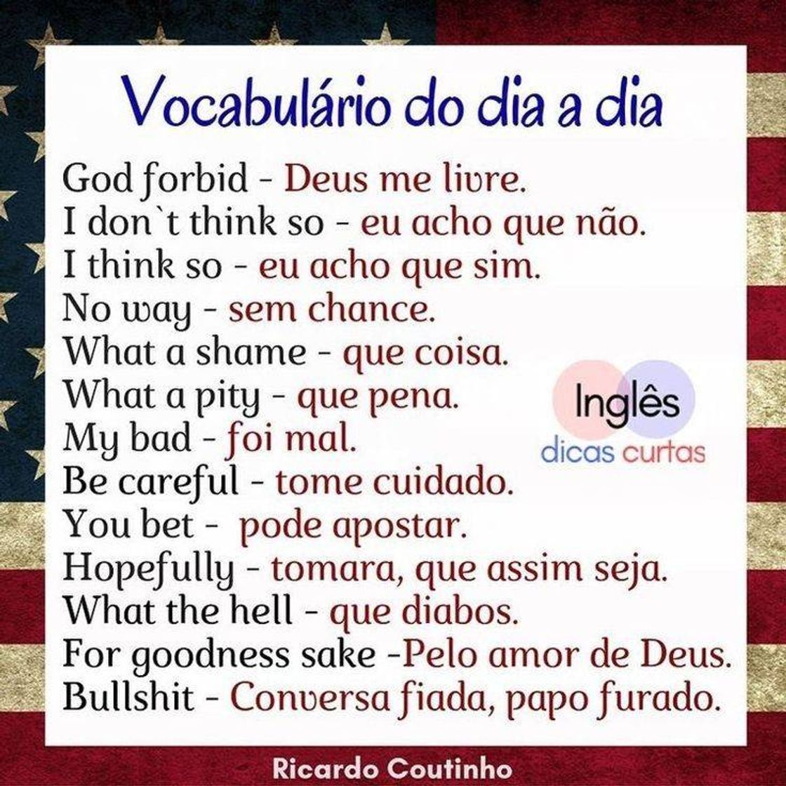 Moda Dicas de inglês