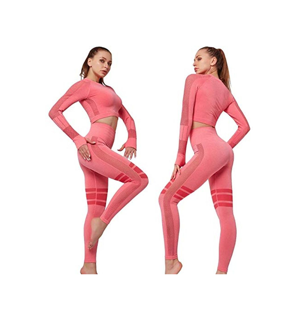 Moda C K CrisKat Conjunto de Ropa Deportiva para Mujer Top de Running