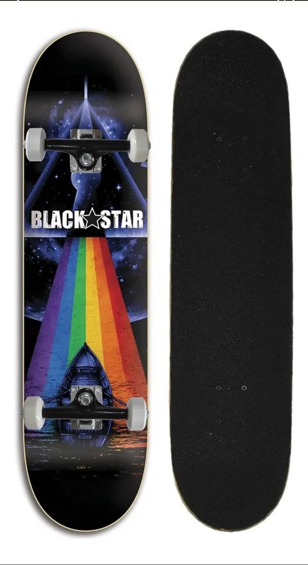 Social skate street completo iniciante Black Star zepplin