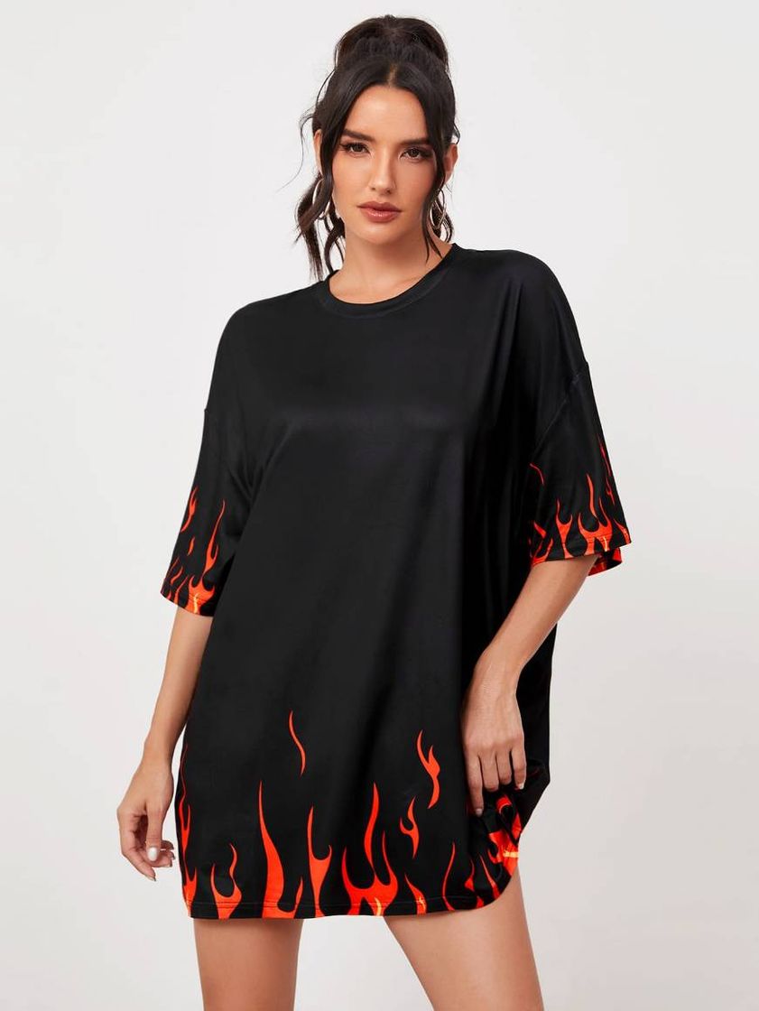 Social Fogo ocasional Camiseta