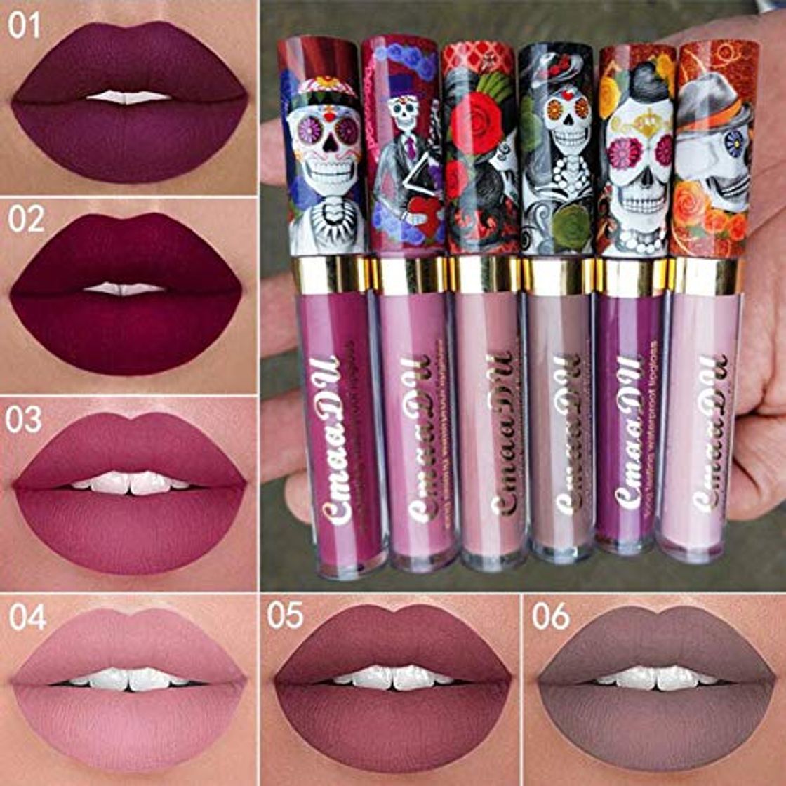 Social Ownest 6 color del lápiz labial Conjunto