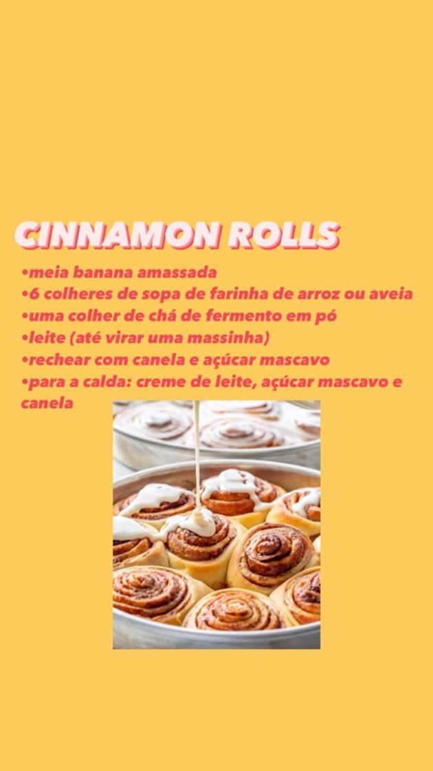 Moda cinnamon rolls by @meudiario_fit_