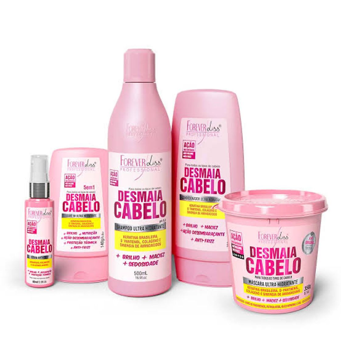 Moda Kit completo Desmaia Cabelo 