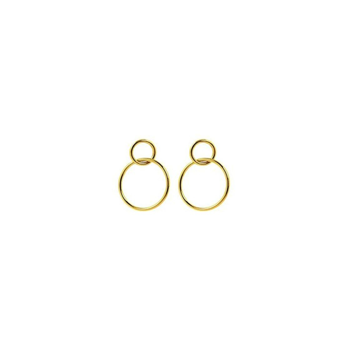 Beauty SINGULARU ®Pendientes Sister Oro para Mujer Latón con baño de Oro de 18k