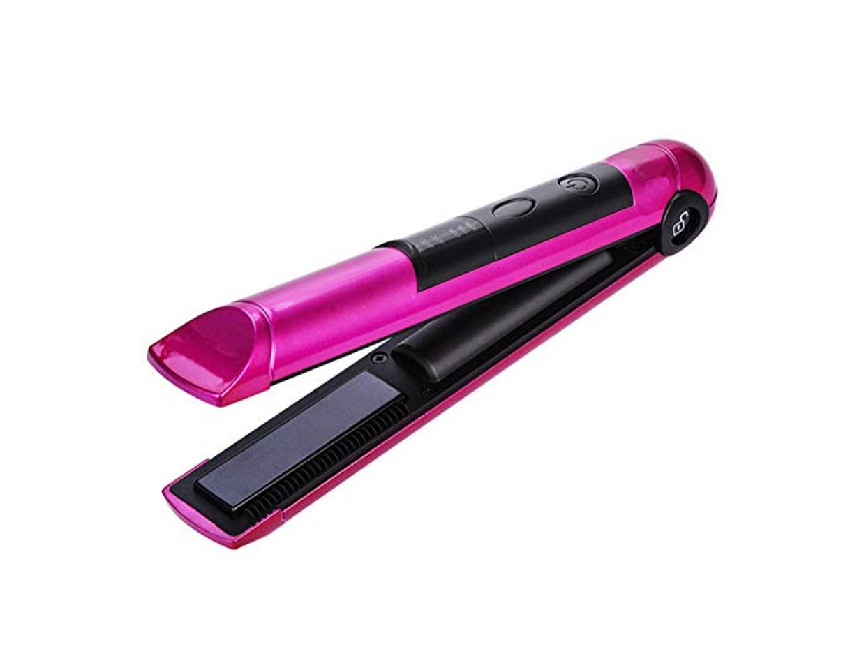 Products Plancha de pelo Portátil Usb Recarga Profesional Mini Hair Straightener Led Pantalla Inalámbrica De Pelo Plano Pelo De Hierro Herramienta Chapinha