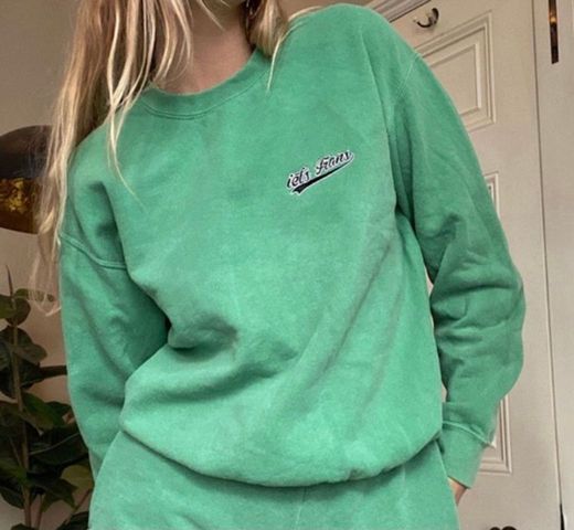 Green Script Logo Sweatshirt