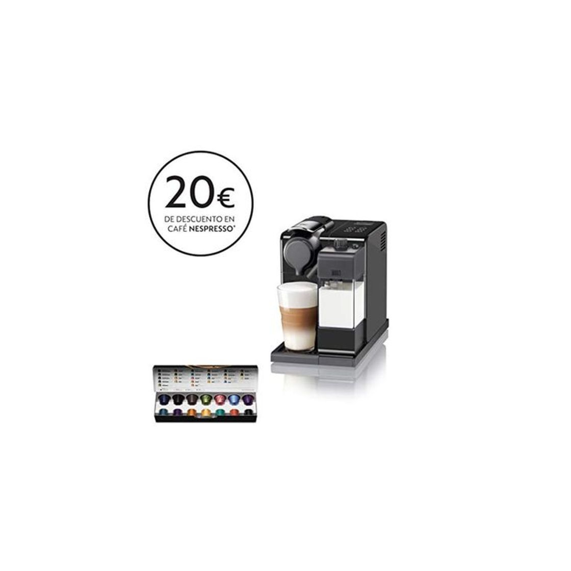 Producto Nespresso De'Longhi Lattisima Touch Animation EN560.B - Cafetera monodosis de cápsulas Nespresso