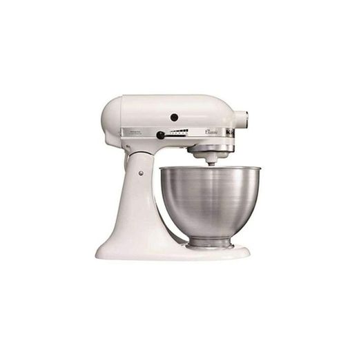 Kitchenaid 5K45SSEWH Serie Classic - Batidora amasadora multifunción