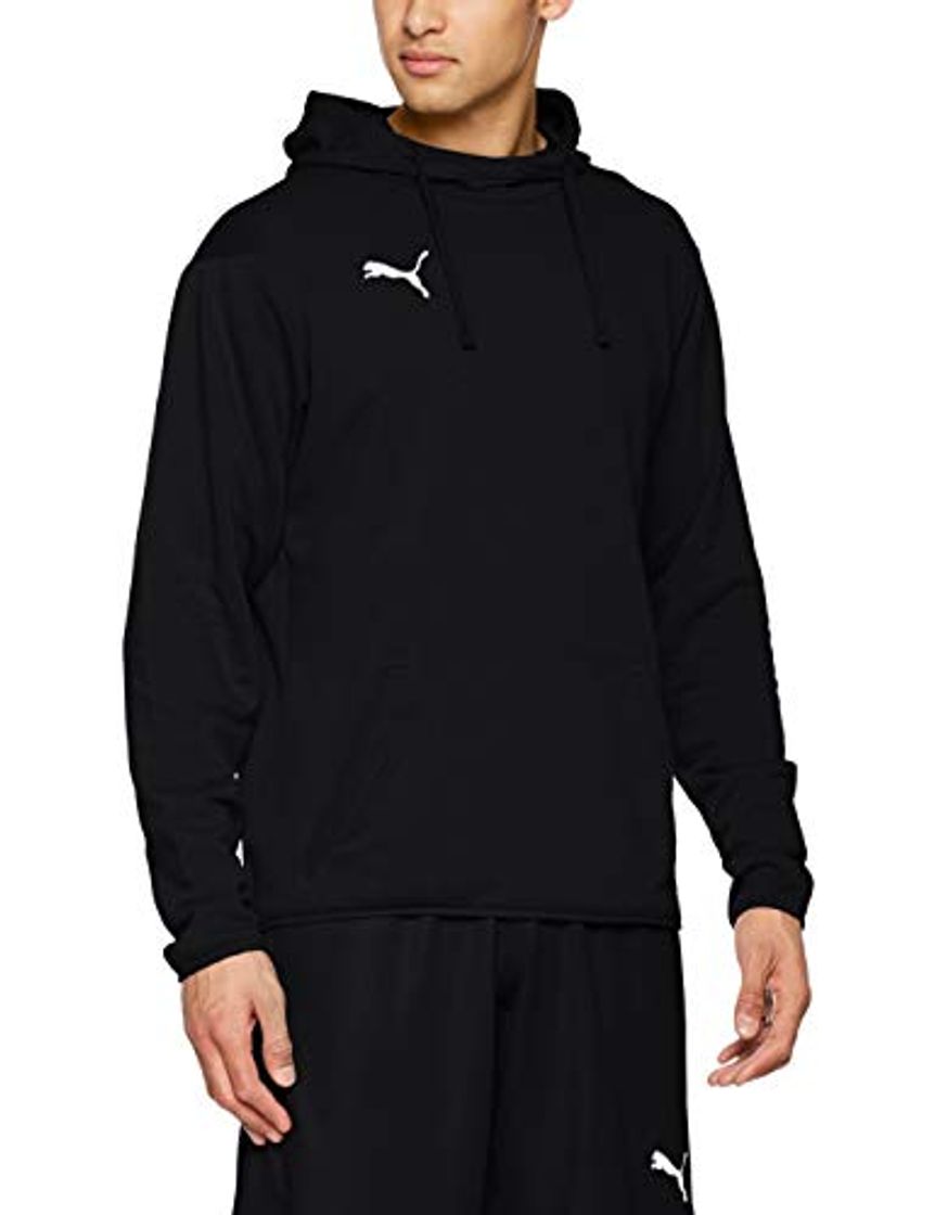 Moda Puma Liga Casuals Hoody, Sudadera con Capucha para Hombre, Negro