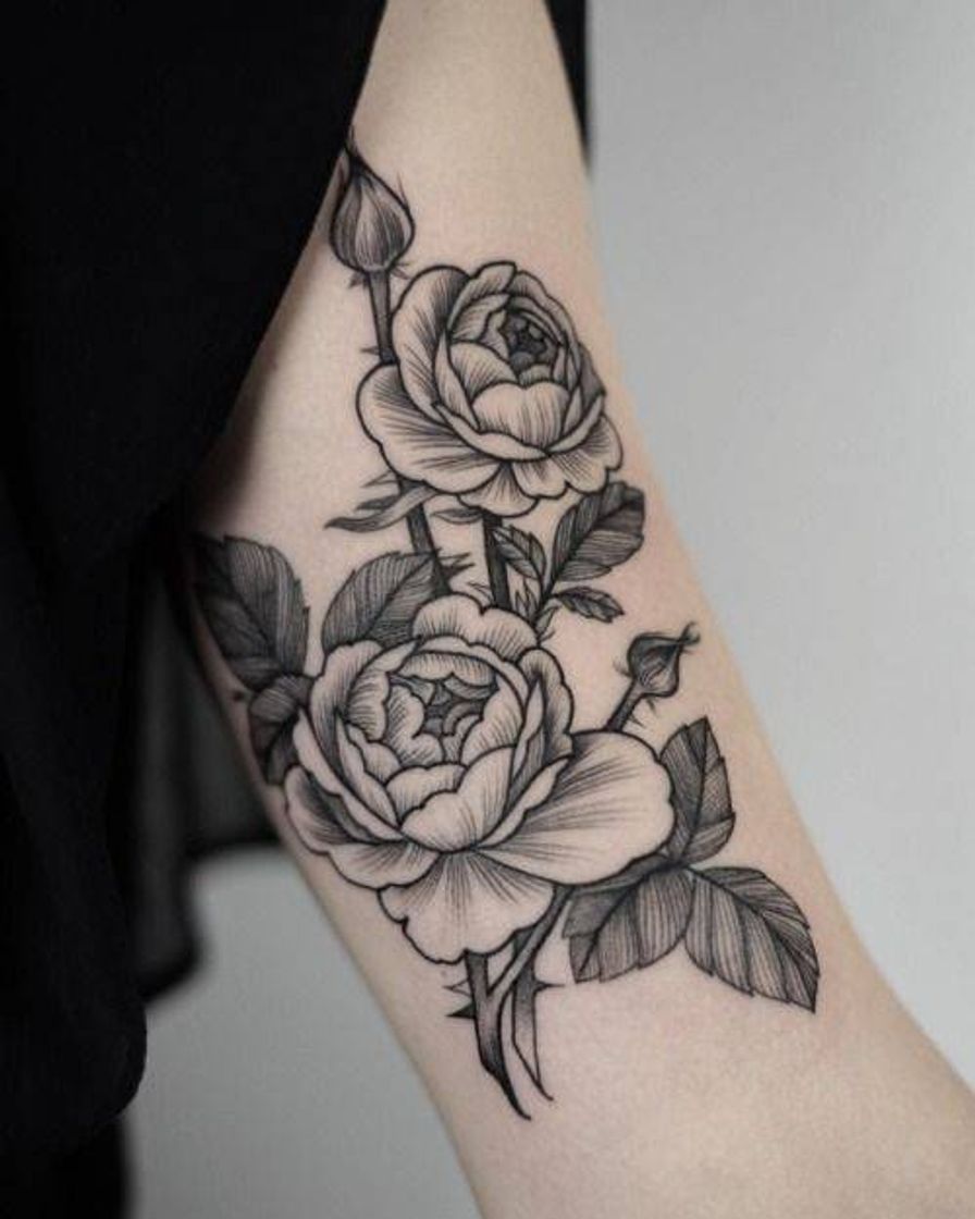 Fashion tatuagem flores 