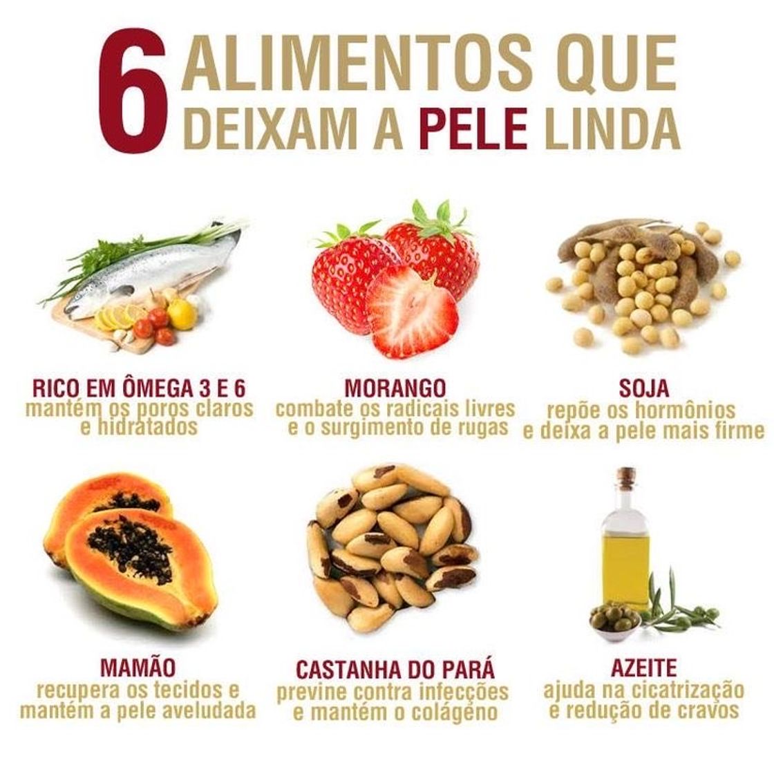 Fashion alimentos q ajudam a ter uma pele linda