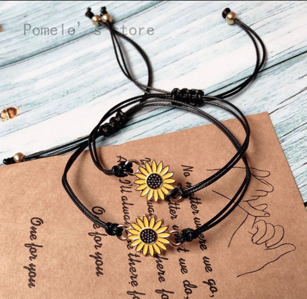 Moda Pulseiras de girassol da amizade🌻🌻🌻