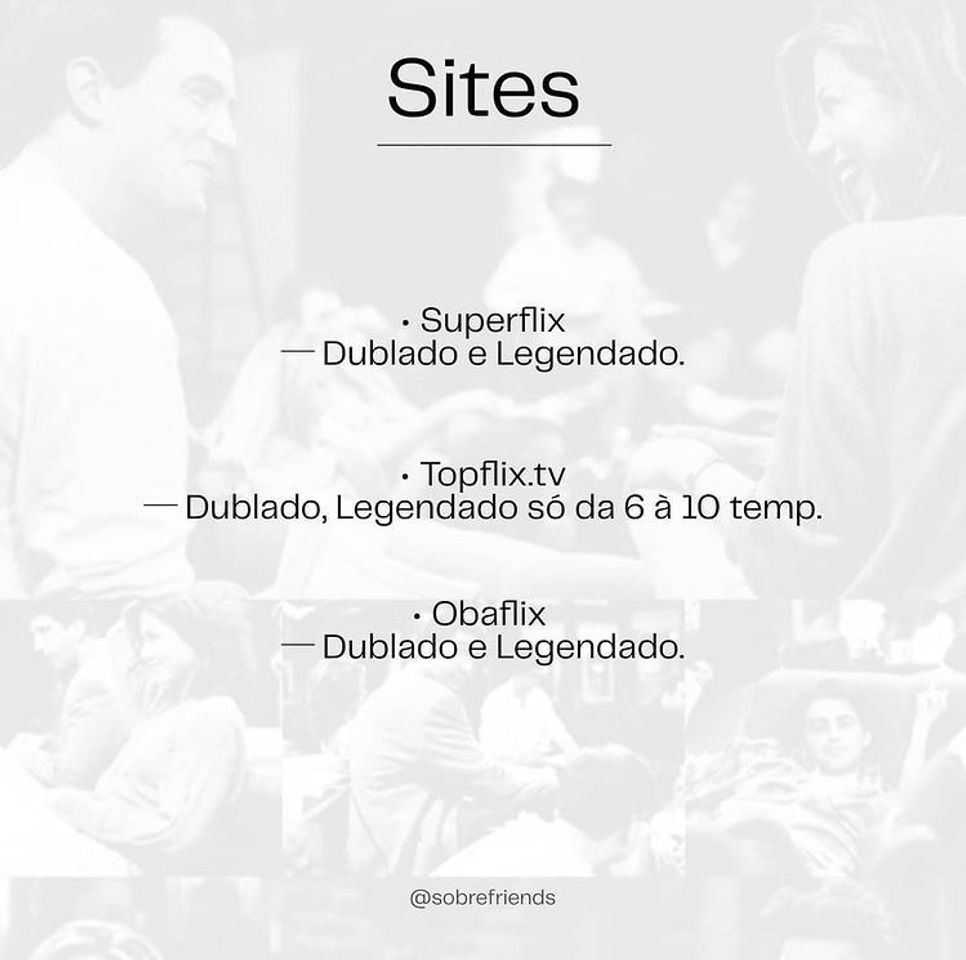 Moda •Links de sites para ver filmes e séries onlines