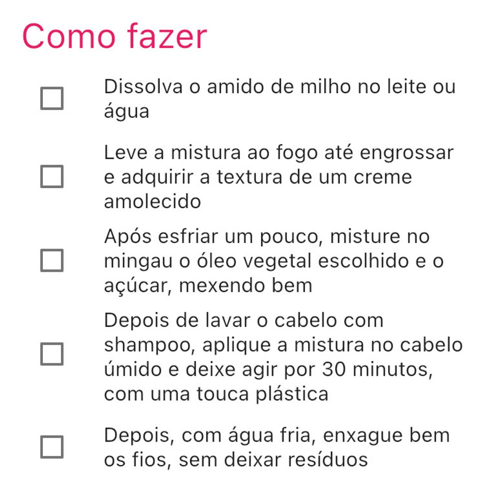 Moda Máscara de nutrição para o cabelo 