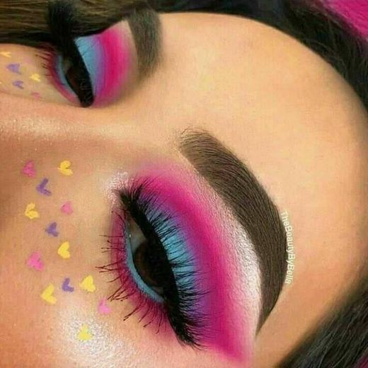 make azul, roxa e rosa💖🌈