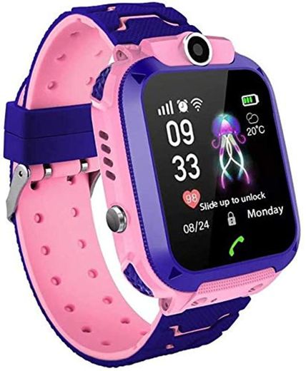 MUXAN Kids Smartwatch Reloj de Pulsera Inteligente Impermeable IP67 con SOS Reloj