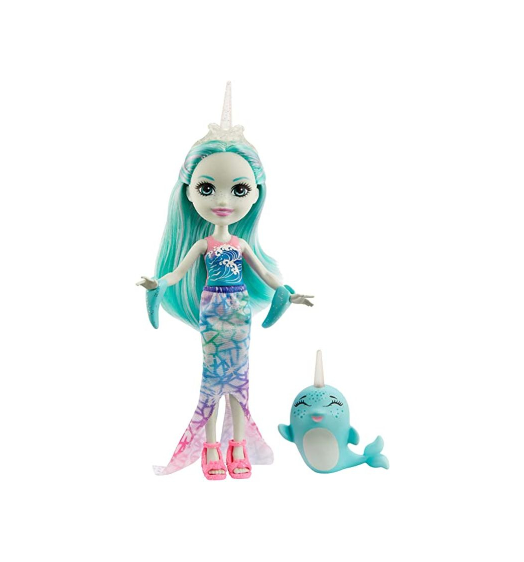 Product Enchantimals Muñeca con mascota Naddie Narwhal y Sword