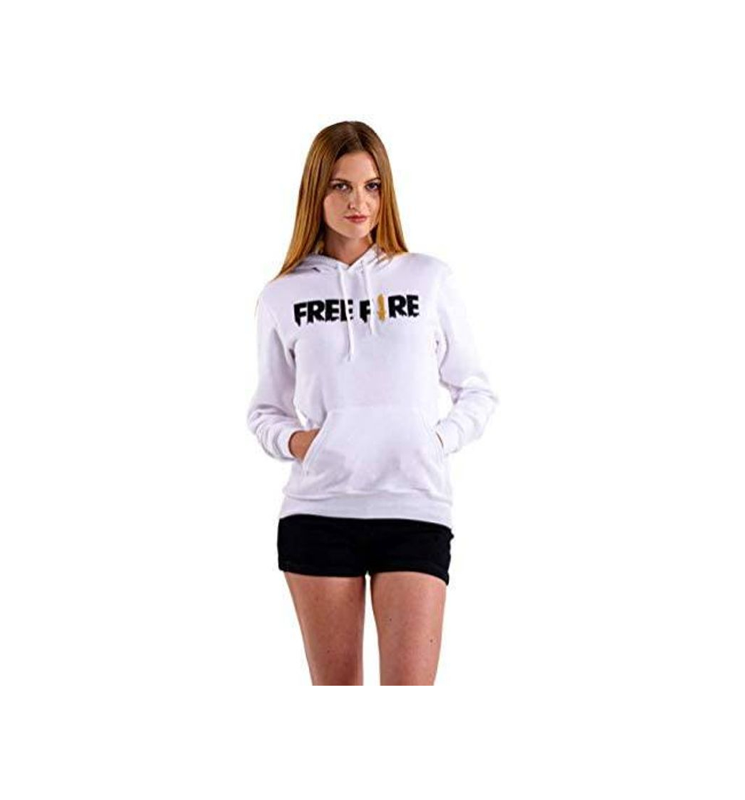 Fashion Moletom Blusa Branca Só Frente Free Fire Game Unissex