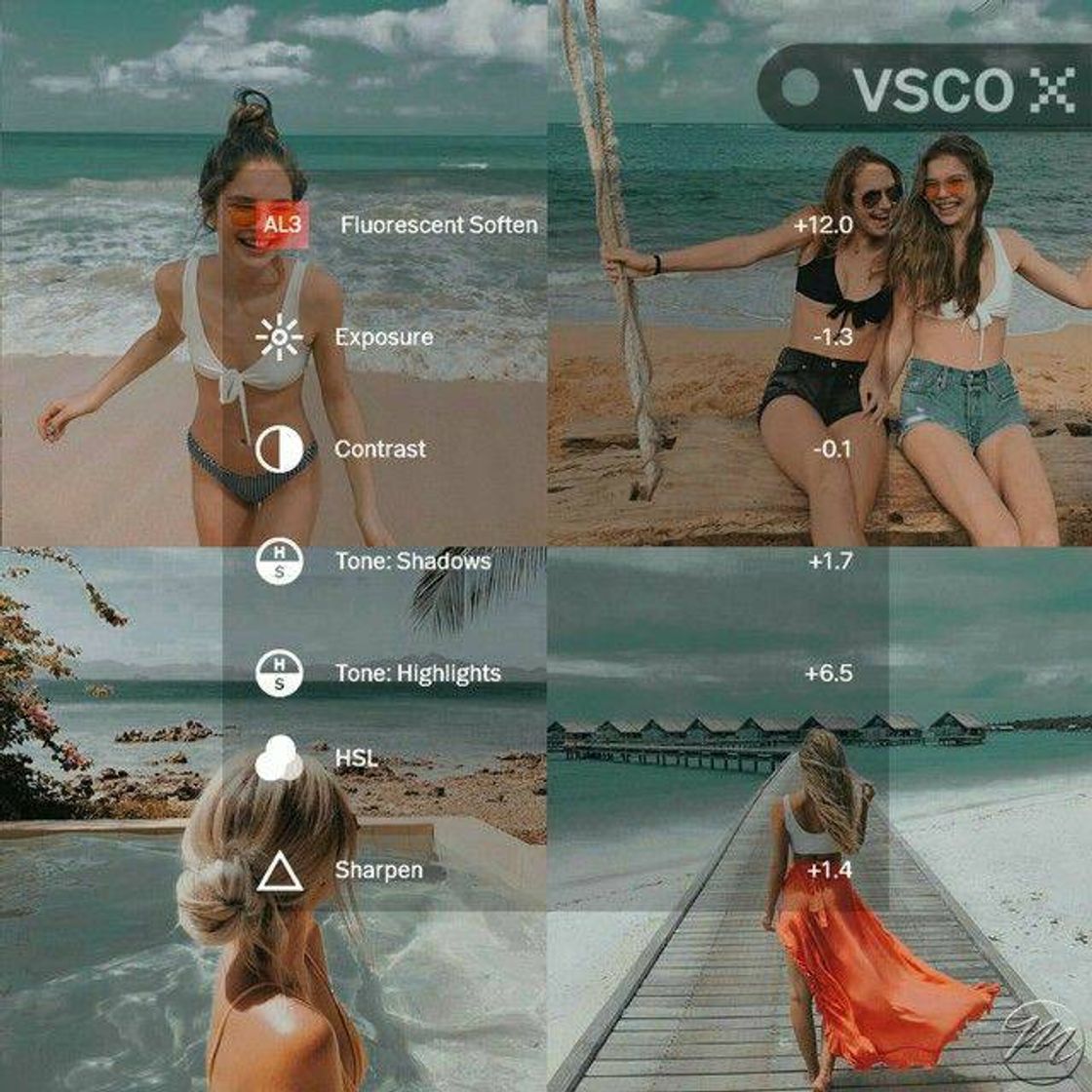 Fashion Filtros do VSCO 