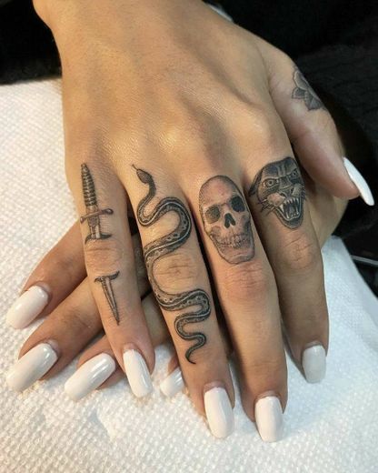 Inspiração de Tattoo na mão