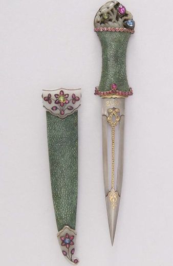 Dagger with flowers 