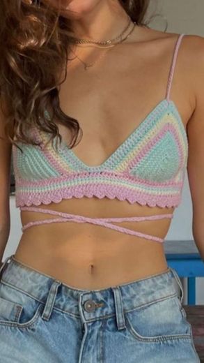 Crochet Pastel Top