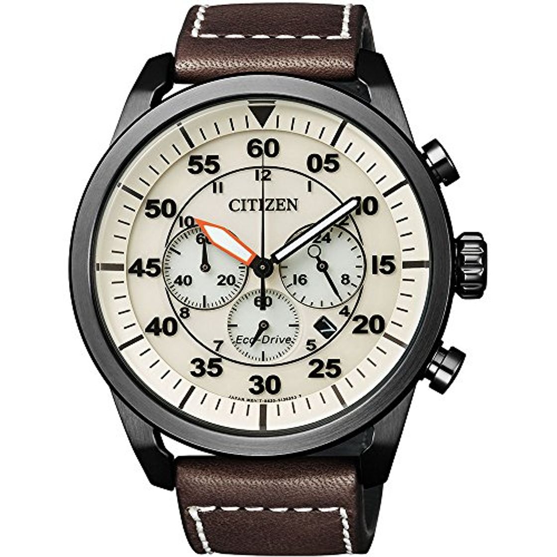 Fashion Citizen Reloj Cronógrafo para Hombre de Cuarzo con Correa en Cuero CA4215