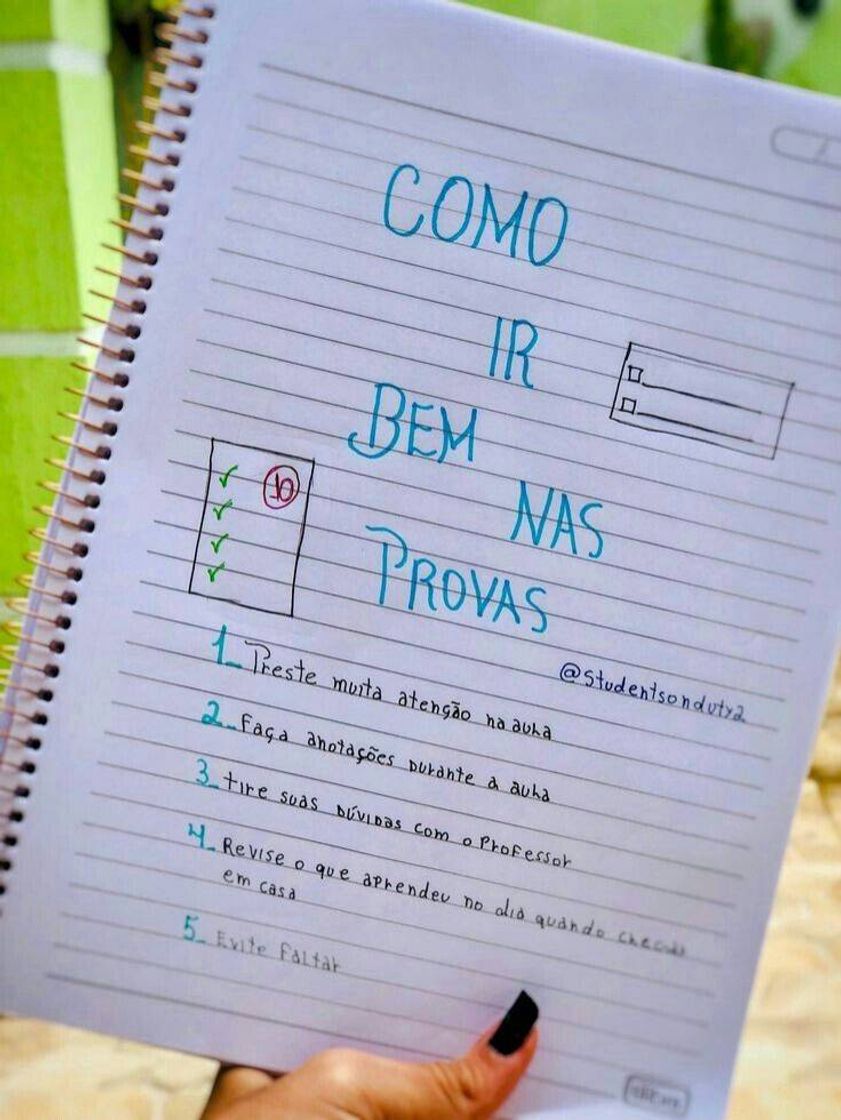 Moda Dicas pra ir bem nas provas