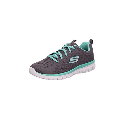 Skechers Graceful-Get Connected, Zapatillas Mujer, Gris