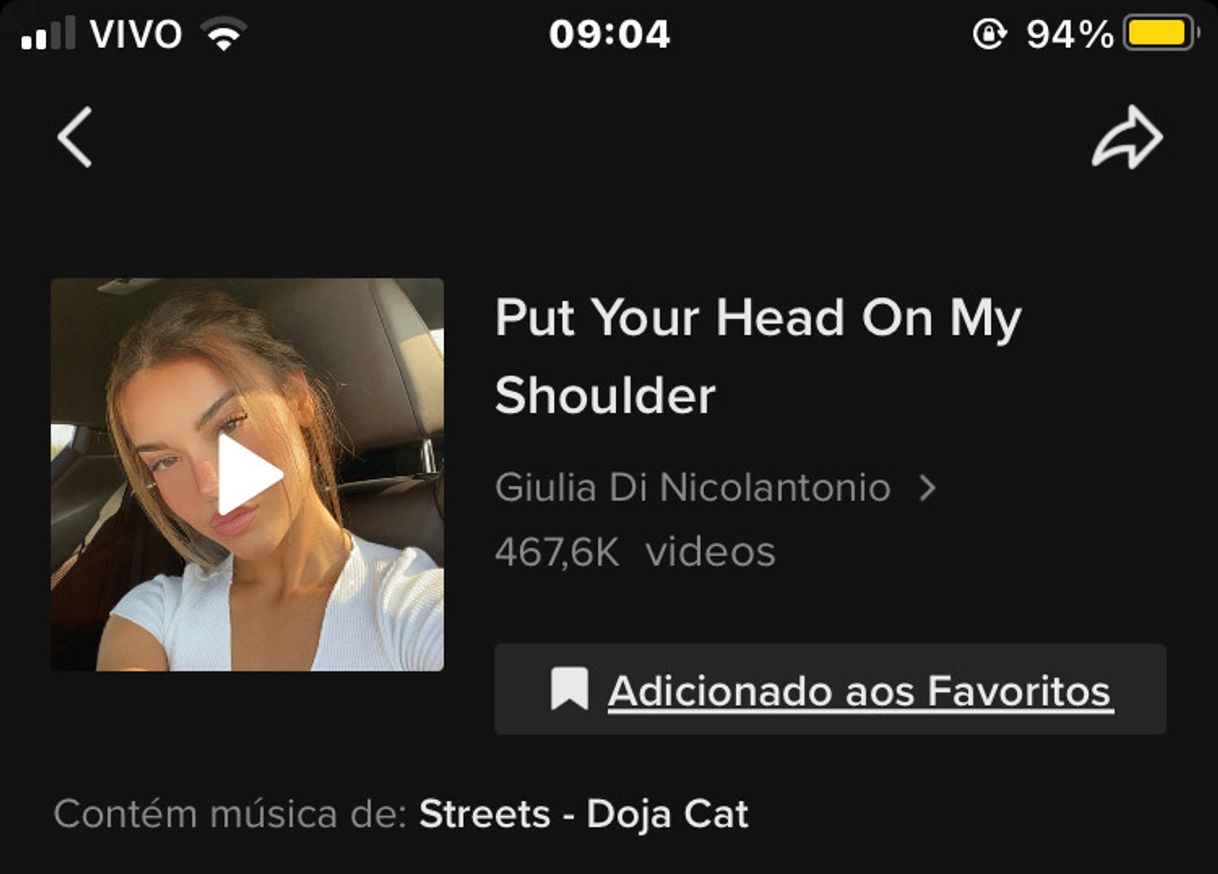 Moda put your head on my shoulder 