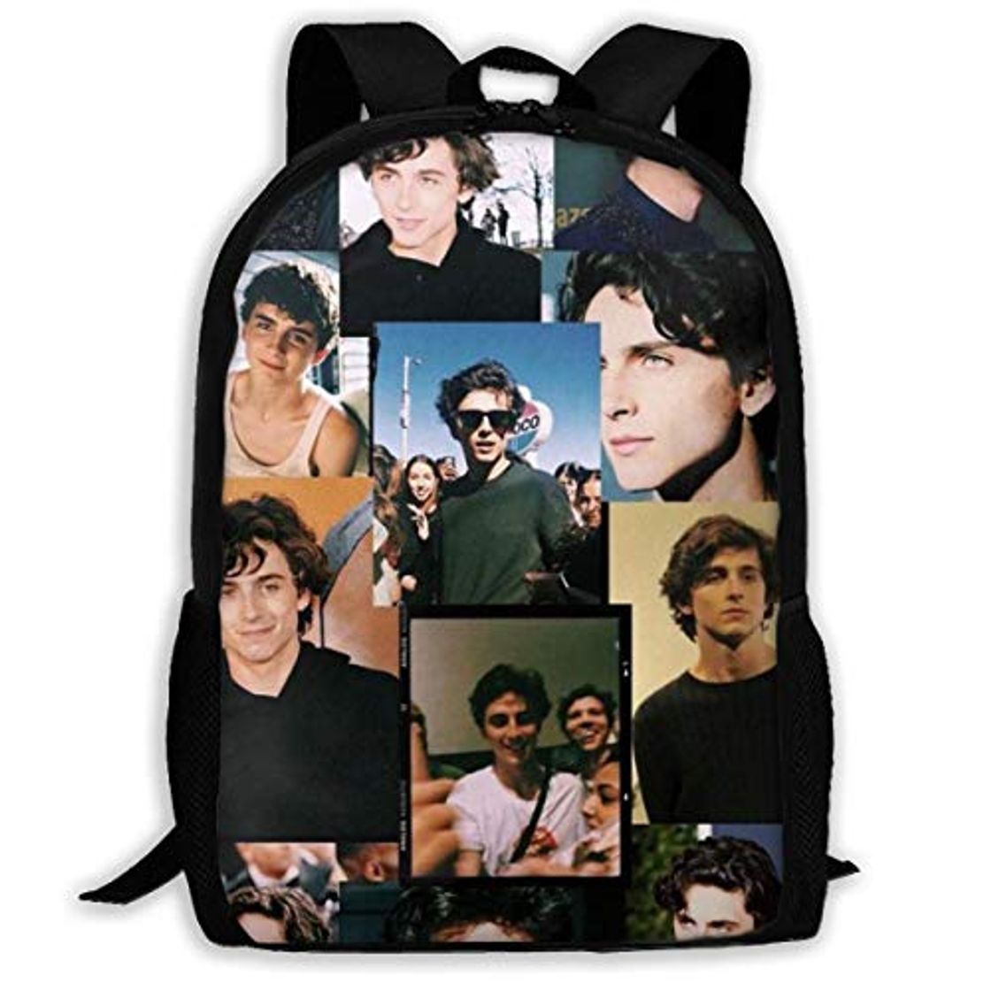 Social JNMJK Timothee Chalamet Mochila para computadora portátil Mochila para computadoras portátiles duraderas