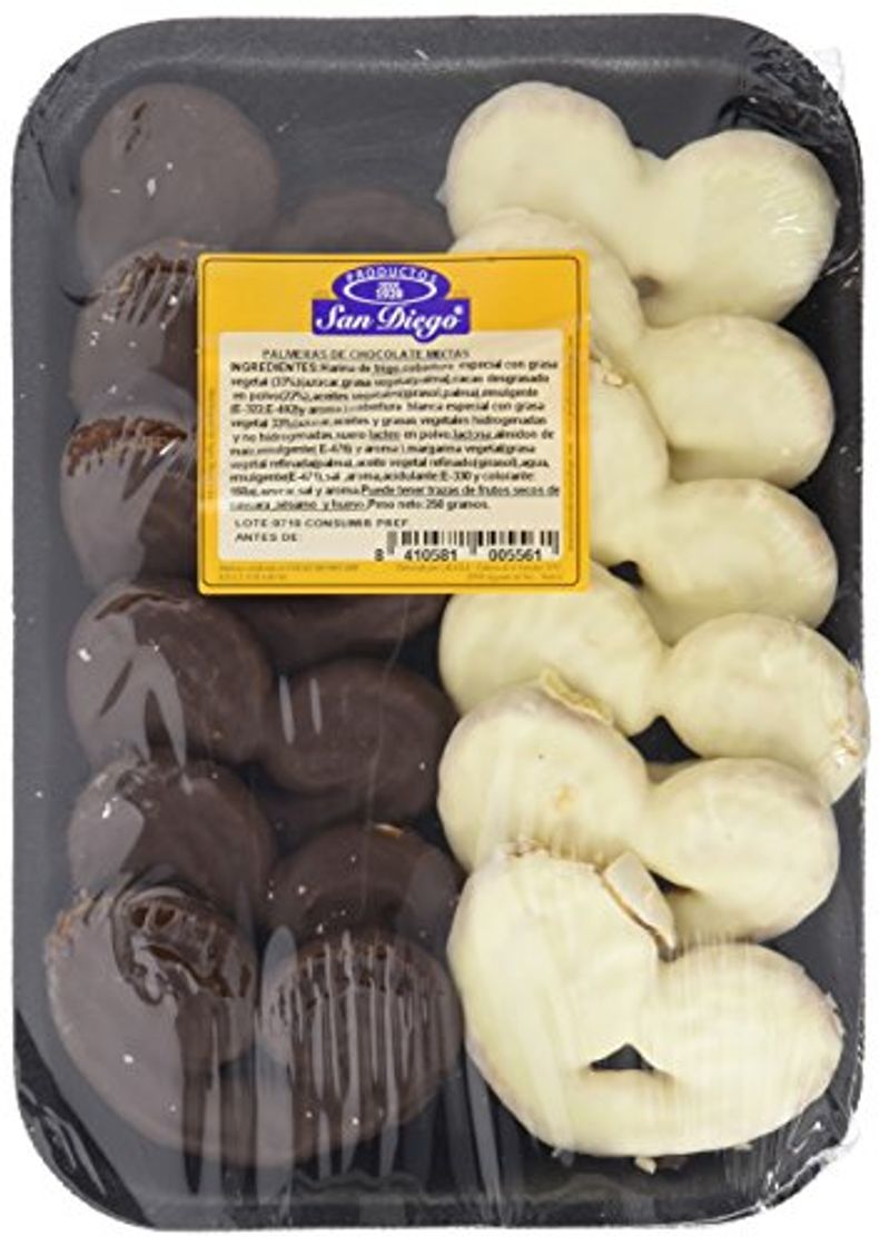 Product Productos San Diego Palmeras Choco Mixtas - Paquete de 10 x 250