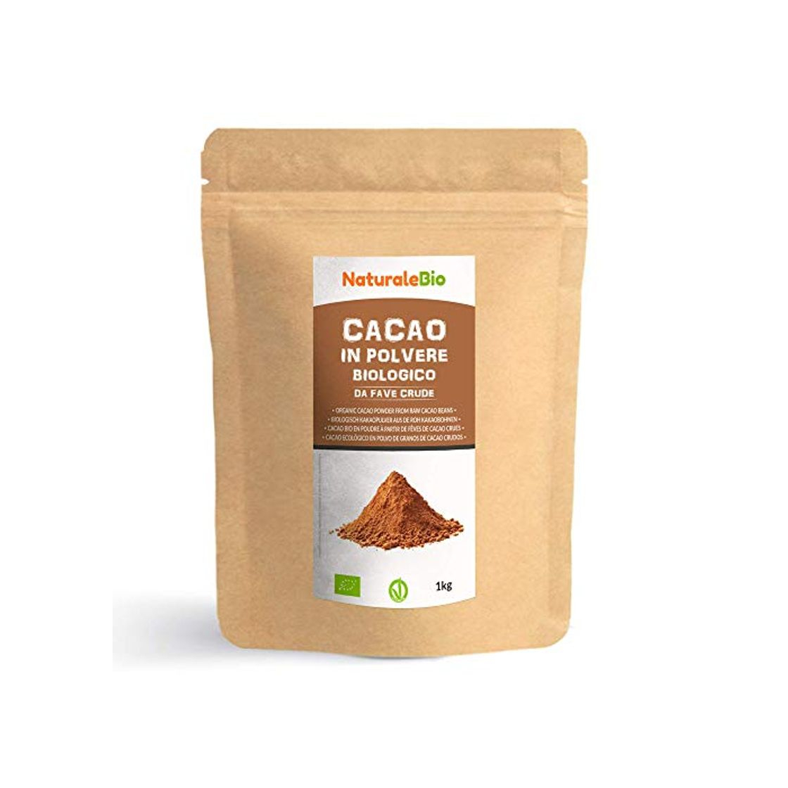 Producto Cacao Ecológico en Polvo 1 Kg. Organic Cacao Powder. 100% Bio